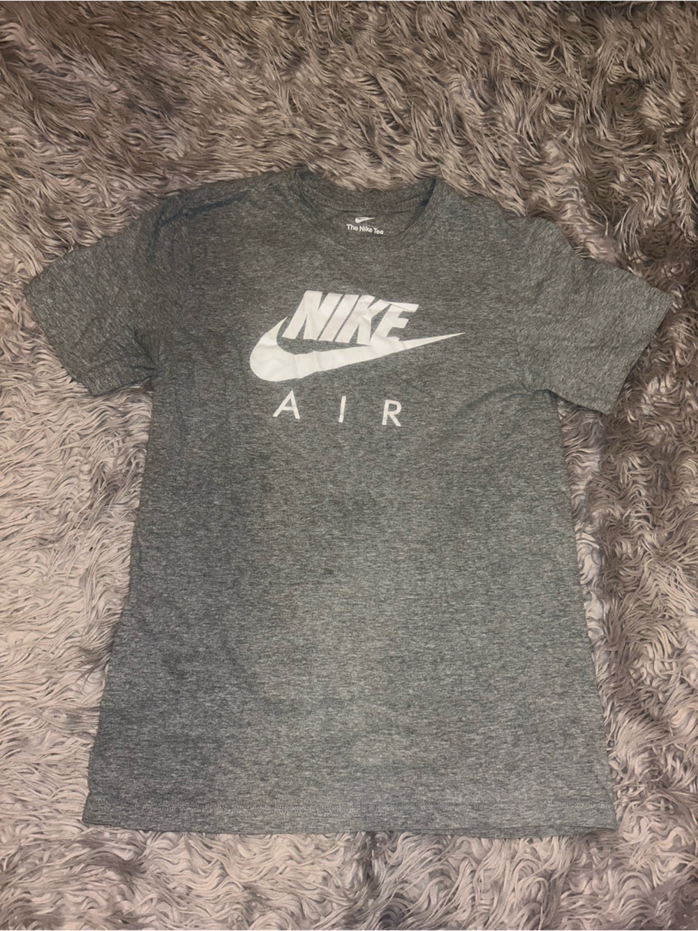 Nike Gray Graphic 'Nike Air' Short Sleeve Tee
